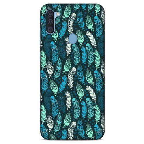 Samsung Galaxy A11 Kılıf Desenli Özel Seri Tüyler (46) Core Armor Kılıf