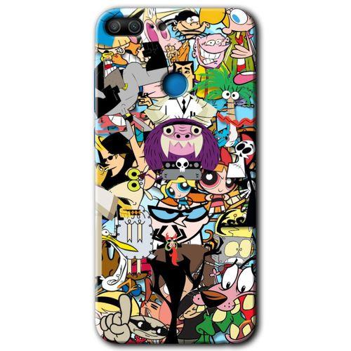 MRCİLETİSİM Honor 9 Lite Kılıf HD Desen Baskılı Arka Kapak + Temperli Cam - Süper Çizgi Kahramanlar