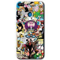 MRCİLETİSİM Honor 9 Lite Kılıf HD Desen Baskılı Arka Kapak + Temperli Cam - Süper Çizgi Kahramanlar