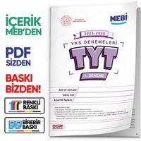 2026 ÖSYM YKS-TYT MEB ONLİNE Türkiye Geneli 1 Deneme Büyük Boy RENKLİ BASKI ÜCRETİ