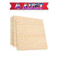 4 Adet 70cmx70cm Kendinden Yapışkanlı Açık Meşe Duvar Paneli Kağıdı Sticker Ofis Salon Otel Nw37