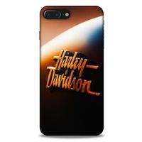 Apple Iphone 8 Plus Uyumlu Kılıf Motorsiklet (47) Crystal Flex Kılıf Harley