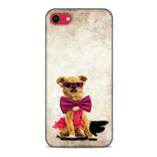 Apple iPhone SE 2020 Kılıf Köpek Kıyafetleri (14) Lansman Kılıf Chihuahua Papyon