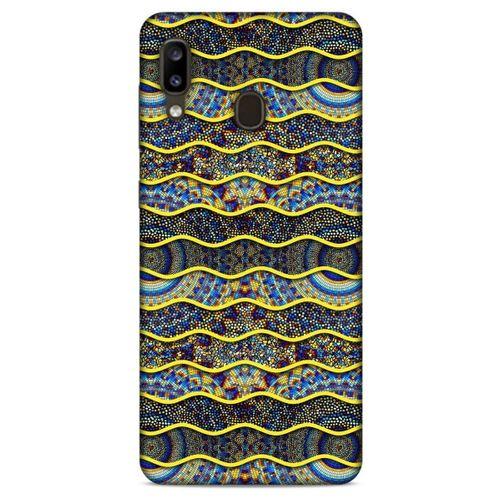 Samsung Galaxy A20 Kılıf Baskılı Özel Seri Taşlı (39) Liquid Crystal Kılıf