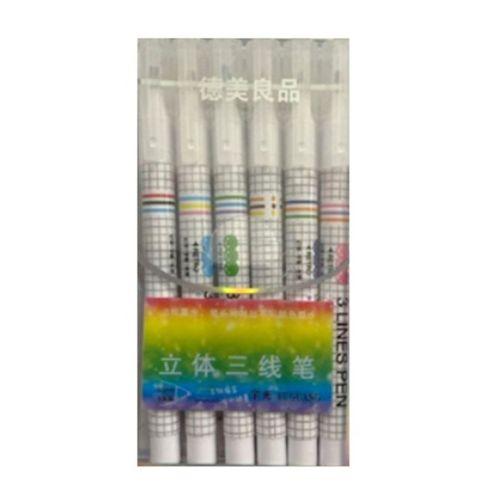 Yuguang Fineliner Renkli Kalem 3 Renk Uçlu Seti 6Lı