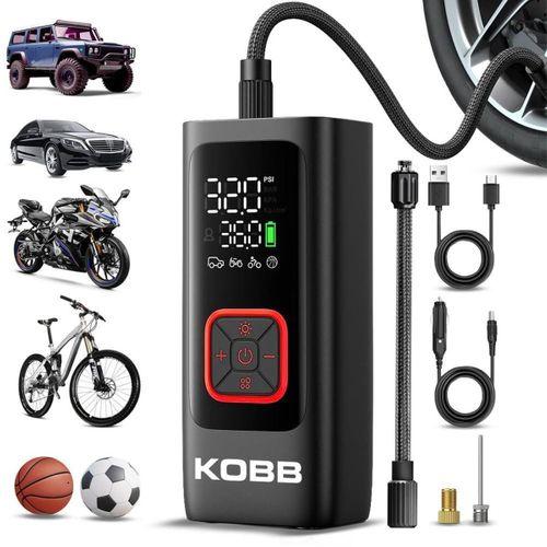 KOBB KB426 12V / Şarjlı Li-ion 150 PSI Dijital Göstergeli Akıllı Lastik Şişirme Pompası+ Powerbank + SOS + Led Lamba
