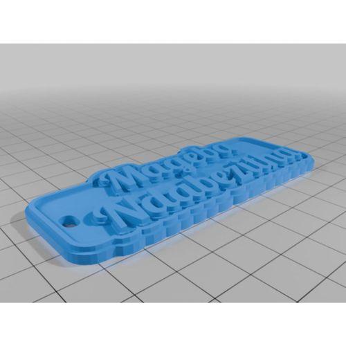 Kişiye Özel Çok Satırlı İsimlik veya Anahtarlık 3D Baskı (Bu ürün Sadece Plastik parçadır - Almadan Önce Soru Sorabilirsiniz)