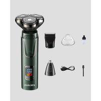 Kablosuz Profesyonel Erkek Bakım Seti – 3 Başlıklı, 3d Akıllı Kesim, Taşınabilir