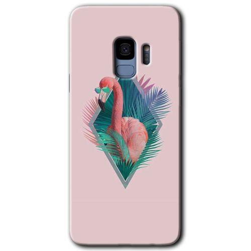 Galaxy S9 Kılıf HD Desen Baskılı Arka Kapak - Flamingo
