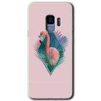 Galaxy S9 Kılıf HD Desen Baskılı Arka Kapak - Flamingo