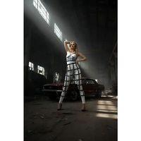 Siyah Etek Kafes Detaylı Etek Midi Boy Deri Etek - Brf1013