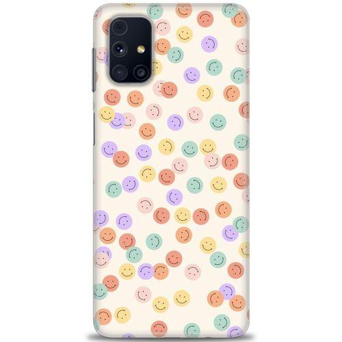 Samsung Galaxy M51 Kılıf HD Baskılı Kılıf - Gülen Yüzler + Tam Ekran Koruyucu