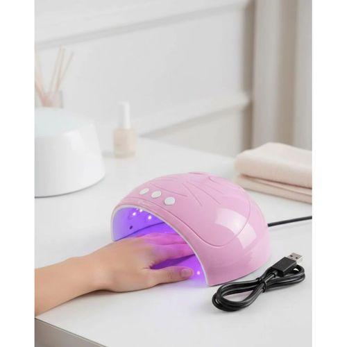 Ultraviyole Işıklı 15 Ledli 45w Oje Kurutucu Makine Pembe
