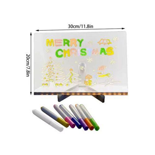 12 Inc Led Işıklı Çizim Tahtası Ayarlanabilir Stant Ve Kalemleri İle