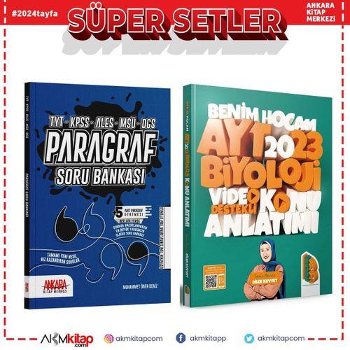 Benim Hocam 2023 AYT Biyoloji Konu ve AKM Paragraf Soru Bankası Seti 2 Kitap