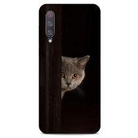Lopard Xiaomi Mi 9 Uyumlu Kılıf Kediler (49) Ultra Silikon Kılıf Turuncu Gözler