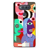 Lopard LG K61 Uyumlu Kılıf Soyut Sanat (14) Desenli Lansman Kılıf