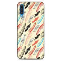 Samsung Galaxy A30s Kılıf Desenli Özel Seri Tüyler (48) Bumper Kılıf
