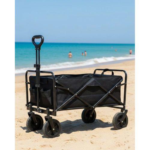 Katlanır Kamp Ve Plaj Arabası Büyük Kapasiteli Taşıma Vagonu