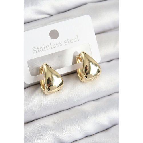 Pirinç Halka Model Gold Renk Kadın Küpe