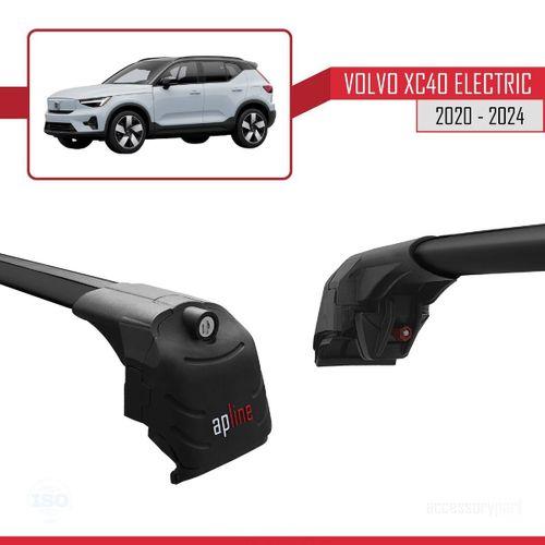 Volvo XC40 (Elektrikli) 2020 ve Sonrası ile uyumlu ACE-2 Ara Atkı Tavan Barı SİYAH