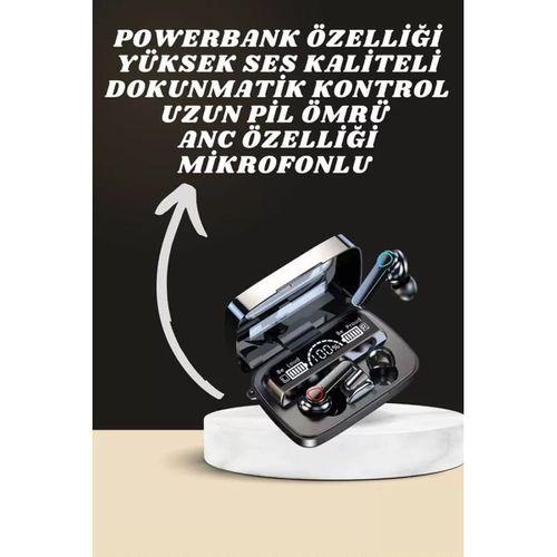 Dijital Göstergeli Powerbank Kulaklık Ve 7 Kordonlu Yeni Nesil Akıllı Saat Amoled Ekran