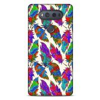 LG K61 Kılıf Desenli Özel Seri Tüyler (34) Slim Armor Kılıf
