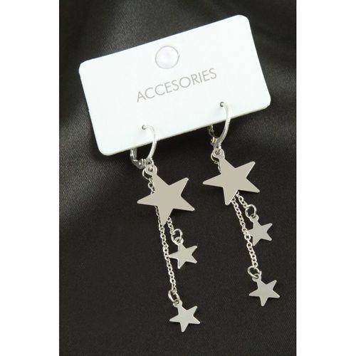 Yıldız Sallantılı Trend Metal Küpe