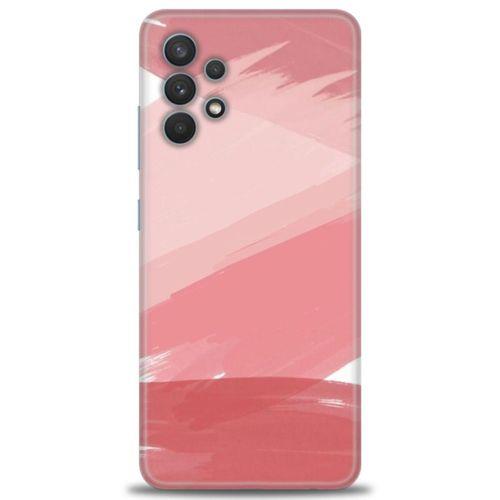 Samsung Galaxy A32 Kılıf HD Baskılı Kılıf - Pembe Palet + Tam Ekran Koruyucu