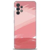 Samsung Galaxy A32 Kılıf HD Baskılı Kılıf - Pembe Palet + Tam Ekran Koruyucu