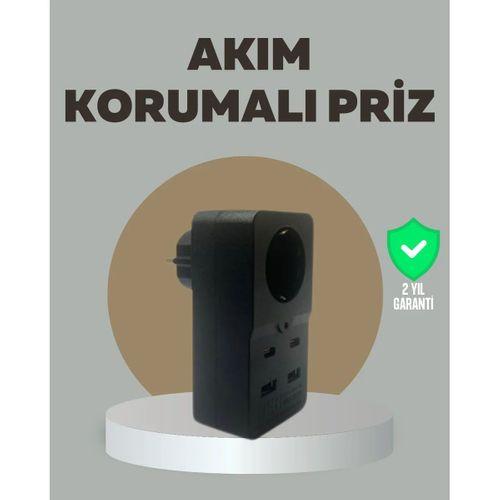 Akıllı Akım Dengelemeli Priz 2500w 4 Usb Type C Çıkışlı