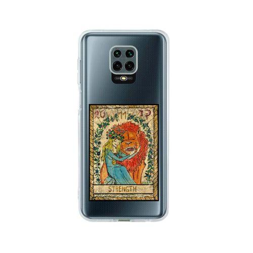 Redmi Note 9 Pro Strenght Desenli Premium Şeffaf Silikon Kılıf