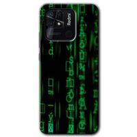 Redmi 10C Kılıf HD Desen Baskılı Arka Kapak - Matrix + Kırılmaz Cam