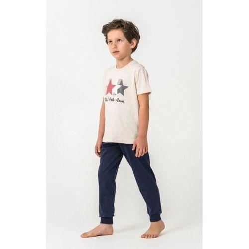 U.S.Polo U.S. Polo Kısa Kol Pijama Takım US2441-4 Bej