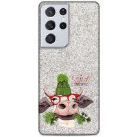 Lopard Samsung Galaxy S21 Ultra Uyumlu Kılıf Animax (36) Glitter Kılıf