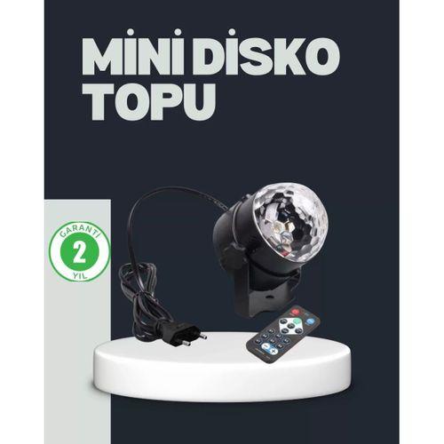 Rgb Led Disko Küresi 7 Modlu Uzaktan Kumandalı