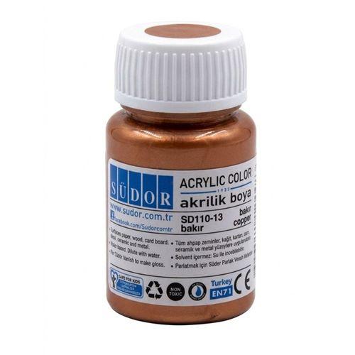 Südor Metalik Akrilik Boya 40ml Bakır