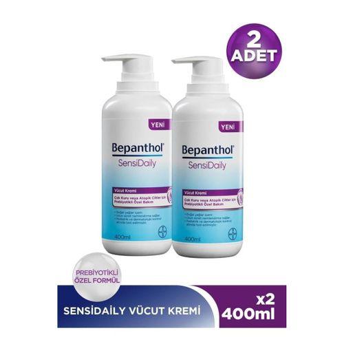 Bepanthol Sensidaily Pompalı Vücut Kremi 400 ml 2'li Avantajlı Paket