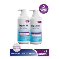 Bepanthol Sensidaily Pompalı Vücut Kremi 400 ml 2'li Avantajlı Paket