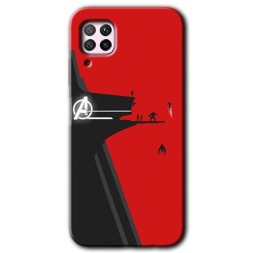 Huawei P40 Lite Kılıf Baskılı Kapak - Avengers Tower +Tam Kaplayan Mat Seramik