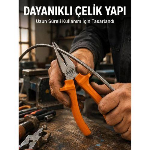 Dövme Çelik Pense Ergonomik Kaymaz Saplı El Aleti