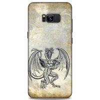 Lopard Samsung Galaxy S8 Plus Uyumlu Kılıf Tattoo's (30) Silicone Case Şeytan Ejderha