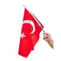 Raşel Bez Bayrak Sopalı 30X45 - 2 adet