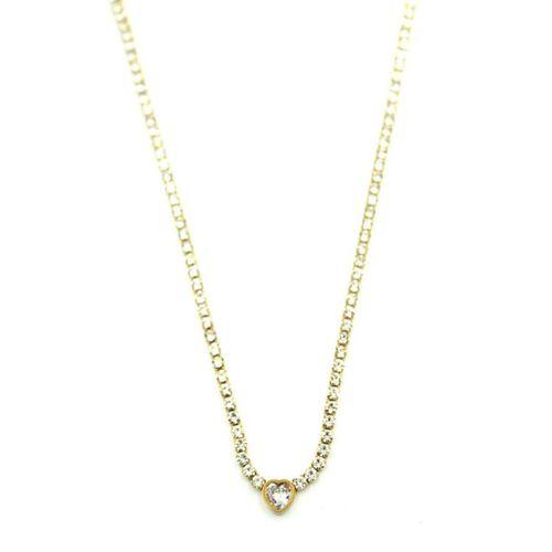 Su Yolu Kalp Kolye - Altın