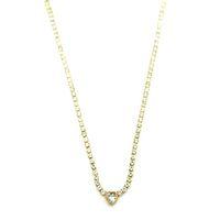 Su Yolu Kalp Kolye - Altın