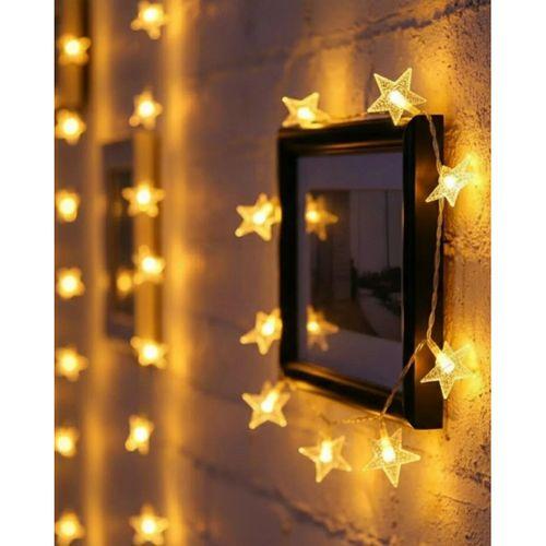 5 Metre 20 Yıldızlı Led Işık Zinciri Daylight Beyaz Salon Ve Oda Dekoru