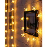 5 Metre 20 Yıldızlı Led Işık Zinciri Daylight Beyaz Salon Ve Oda Dekoru