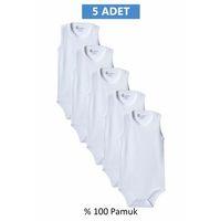 Beyaz Askılı Body Zıbın 7-12 YAŞ Çocuklar İçin (5 ADET) Alttan Çıtçıtlı Özel Gereksinimli