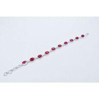 925 Ayar Yakut Taşlı Gümüş Bileklik