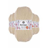 5 Adet Baby One Tüylenmeyen El Örgü İpi Yünü Taş K855